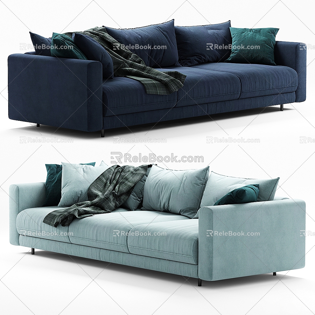 modern bench sofa 3d model