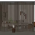 modern screen partition screen 3d model