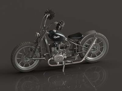 Modern Motorcycle 3d model