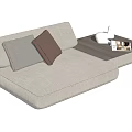 Modern Single Sofa Stool Lazy Sofa 3d model