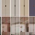 Display Of Wardrobe Doors In Varied Styles Colors Materials And Glass