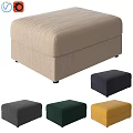 Upholstered Sofa Stool in Multiple Colors for Home Living Room Decor