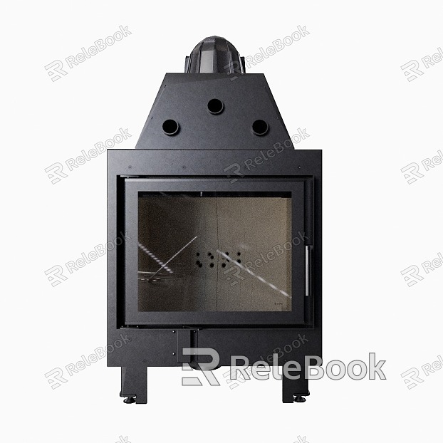 Home stove fireplace living room dining room open space energy saving maintenance clean glass shape connector controller combustion chamber air system model