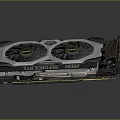 MSI High Performance Graphics Card With Dual Fans Cooling System For Gaming Computers 3d model