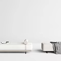 Modern Bed End Stool Simple Bed End Stool Combination 3d model