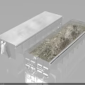 Heavy Duty White Metal Truck Cargo Containers With Empty And Gravel Filled Bodies For Transport Use