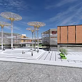 Modern Commercial Building Commercial Complex 3d model
