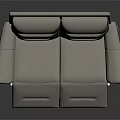 Gray Leather Modern Multifunctional Sofa With Reclining Seats And Cozy Design