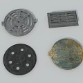 Garden Ornaments Featuring Decorative Drainage Covers With Various Shapes And Intricate Patterns