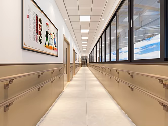 Nursing Home Corridor 3d model