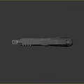 Modern Military Style Pistol Featuring Metal Frame Textured Grip And Ergonomic Design