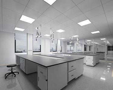 Modern Laboratory Food Physics and Chemistry Room School Chemistry Laboratory Experimental Classroom Learning Experimental Teaching Research Room Technology Identification Room 3d model