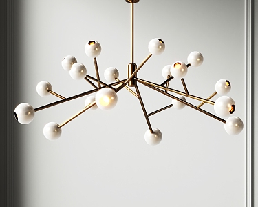 Modern chandelier 3d model