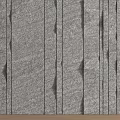 Gray Stone Slab Feature Wall With Long Strips Arranged And Textured Surface 3d model