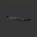 Vibrant Scenic 3D Terrain Model With Green Hills Blue Water And Detailed Structures