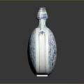 Classic Blue And White Porcelain Vase Decor For Traditional Wooden Furniture