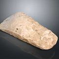 Primitive Stone Weapon Ancient Handcrafted Tool With Rough Surface From Prehistoric Era 3d model