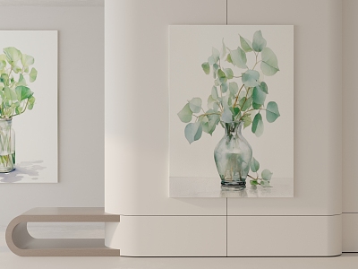 Modern plant painting decorative painting model