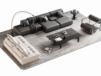 Sofa coffee table 3d model