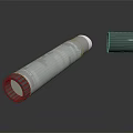 Essential Household Rolled Plastic Wrap With Gray Cylinder Holder For Kitchen Use