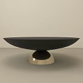 Elegant Modern Coffee Table With Black Smooth Top And Gold Metal Base