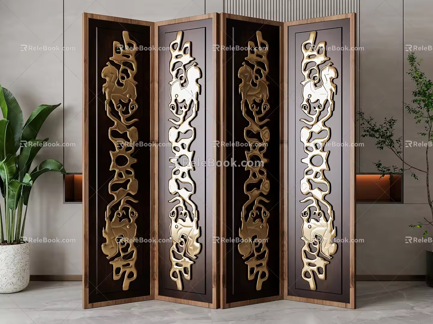 Screen partition 3d model