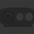 Black Zartek X10 Doorbell With Antenna On Gray Reflective Background