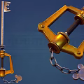 Elegant Key Shaped Jewelry With Golden Decoration And Chain Accessory