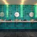 Modern Toilet Entertainment Club Bar Public Toilet 3d model