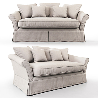 Jane European double sofa Jane American double sofa 3d model