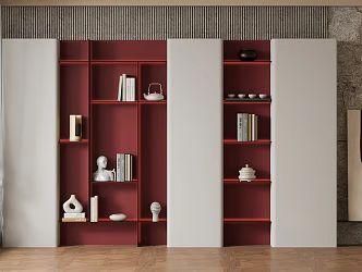 Modern Bookshelf 3d model