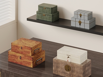 Middle Ancient Style Gift Box Tea Box Packaging Box Storage Box 3d model