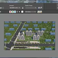 Aerial Planning of Modern High Rise Residential Community with Green Areas and Road Layouts