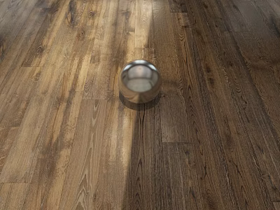 Hardwood Flooring With Metallic Sphere In Light And Shadow Contrast 3d model Hardwood Flooring With Metallic Sphere In Light And Shadow Contrast 3d model