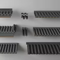Chinese-style eaves line 3d model