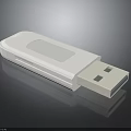 White USB Electronic Device Portable Storage Accessory With Compact Plug And Play Feature