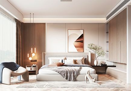 Modern Bedroom Home Bedroom 3d model