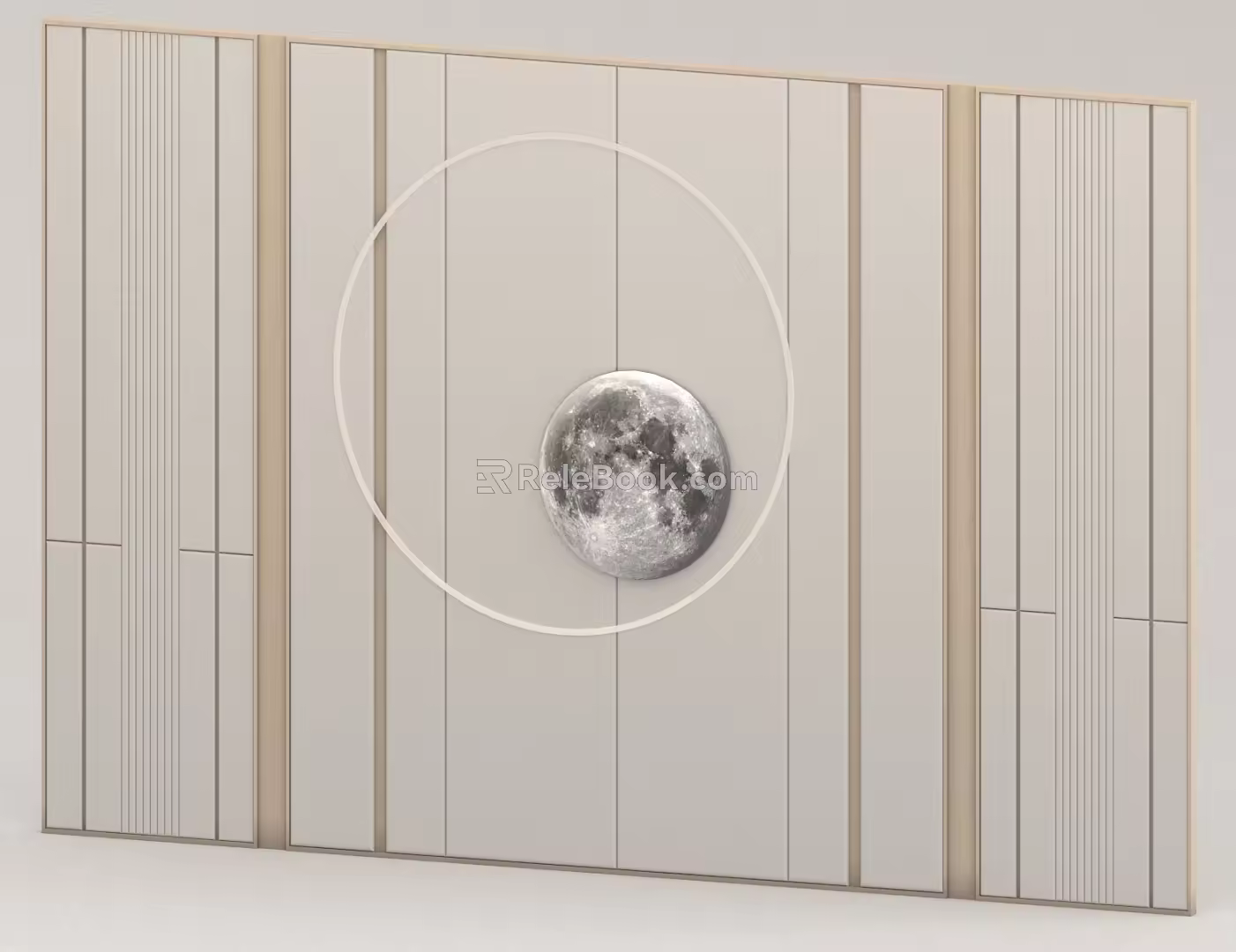 Bedroom background wall 3d model