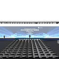 Stage Setup With Lighting And Audience Seats For 2023 China City Digital Economy Summit