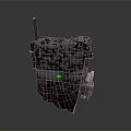 Tactical Weapon Equipment Backpack with Camouflage Pattern Green Indicator Light and Antenna