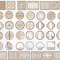 Hollow Window Hollow Window Lattice Carved Window Pane Lattice Window 3d model