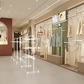 Bright Modern Specialty Store Interior With Organized Shelves Clothing Bags And Product Displays