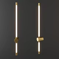 Modern Brass Linear Wall Lamps with Sleek Slim Profile for Interior Decorative Lighting