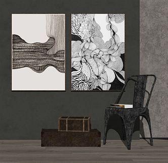 Quiet decorative painting 3d model