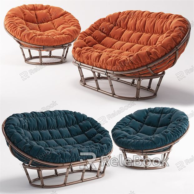 Modern Lazy Sofa Outdoor Sofa Rattan Sofa model