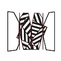 Modern Sofa And Coffee Table Set With Black White Stripes And Geometric Design