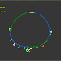 Gold Chain Necklace With Colorful Gemstones And Flower Pendant Fashionable Accessory