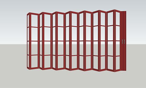 modern folding door 3d model