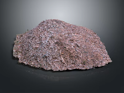 Industrial Equipment Scrap Metal Pile With Metal Shavings And Components 3d model