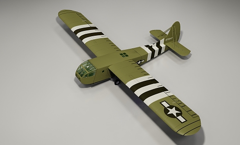 modern aircraft 3d model